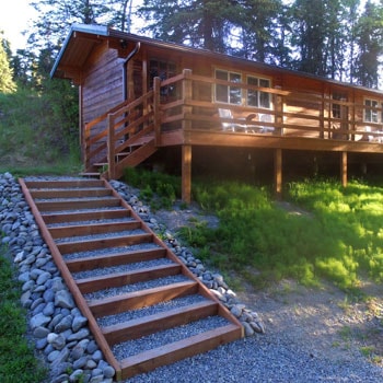 Alaska Lodge Accommodations Stairs Square