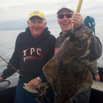 Cooki Inlet Halibut Father Son